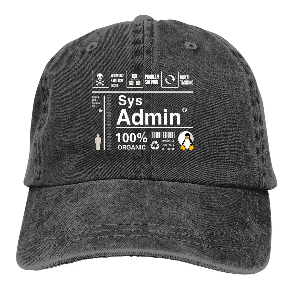 Stussy Bucket Hat - Linux Kit Infographic Sys Admin topi