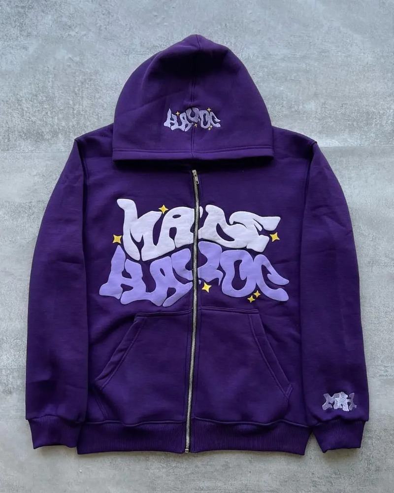 Hoodie Ritsleting Cetak Bintan - Streetwear Brand Hoodie ulasan dan harga