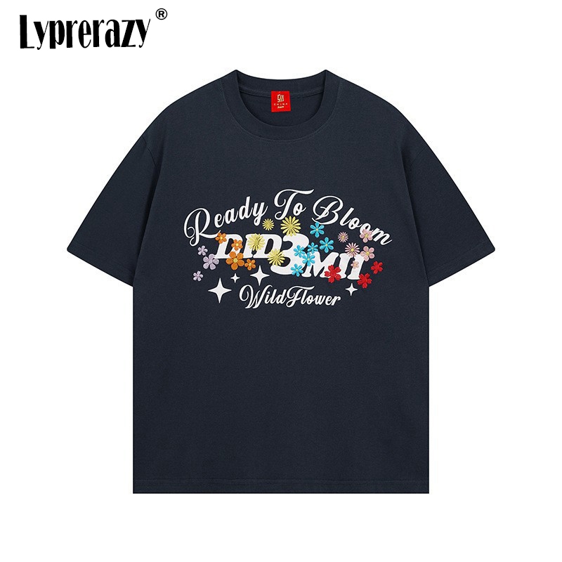 Lyprerazy Kaus Pria Lengan Pen - Streetwear Brand Flower ulasan dan harga