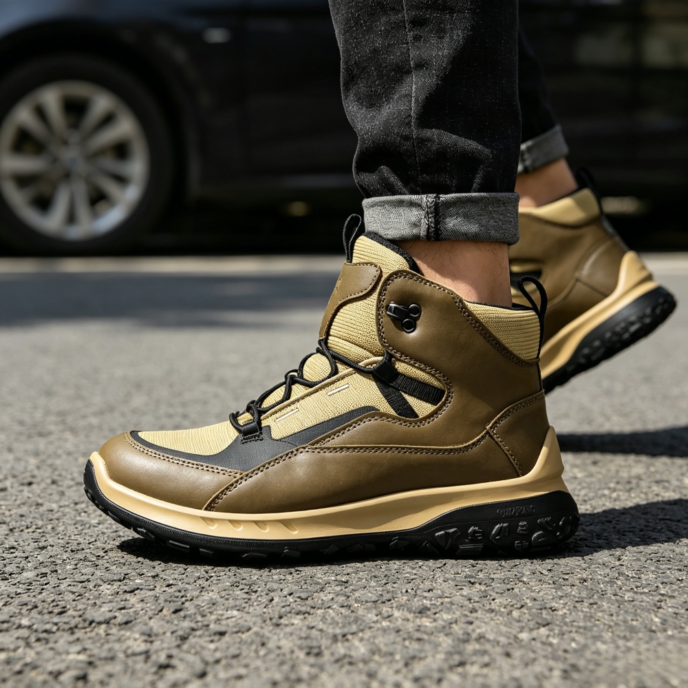 Sepatu Kulit High Top Pria Mer - Streetwear Brand Top ulasan dan harga