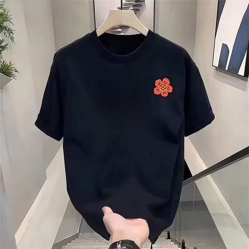 Kaos Katun Pria Motif Bunga Ka - Streetwear Brand Flower ulasan dan harga