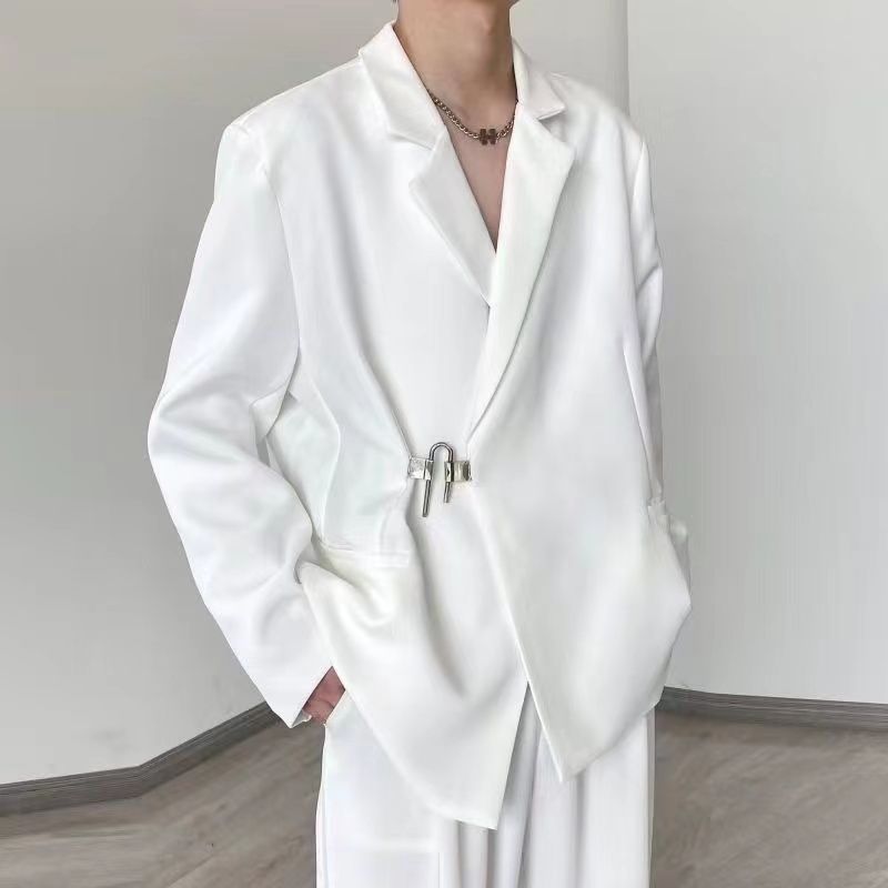 Setelan Blazer Kasual Putih Pr - Brand Streetwear Instagram ulasan dan harga