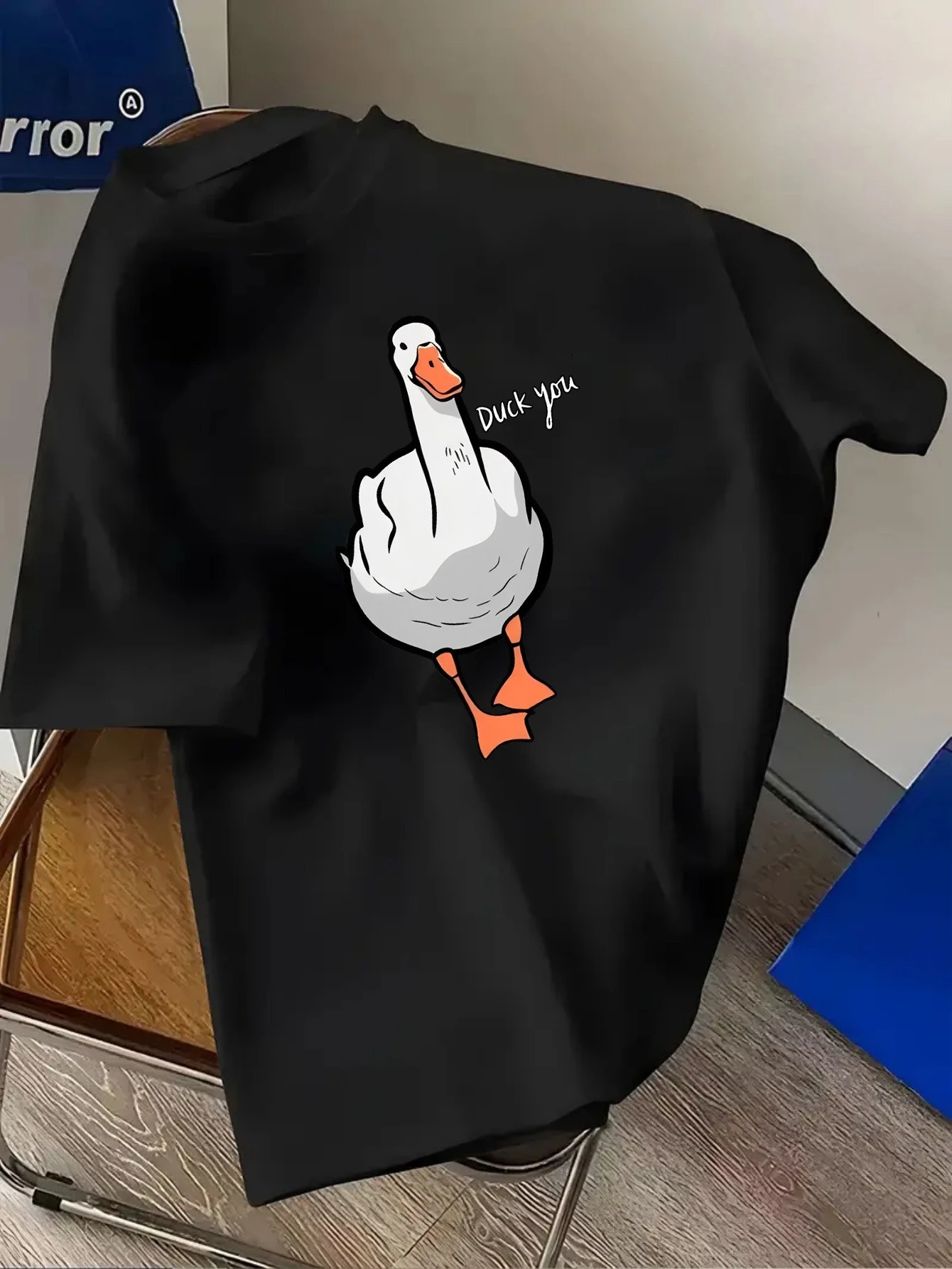 Kaus Katun Gambar Bebek Lucu U - Streetwear Brand Top ulasan dan harga