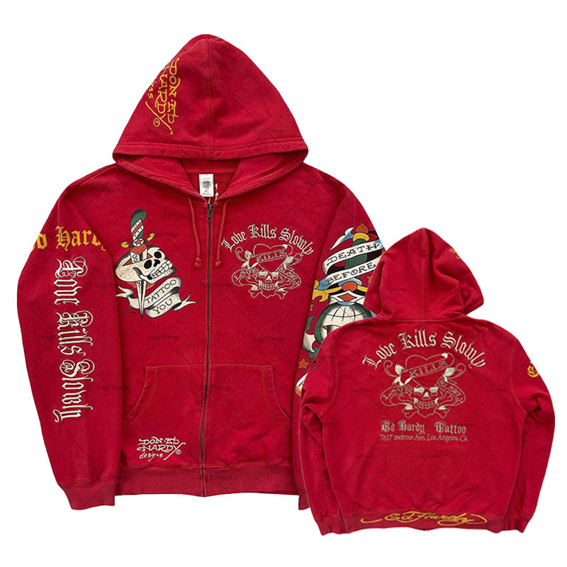 American Gothic Ro Skull Bones - Streetwear Brand Hoodie ulasan dan harga