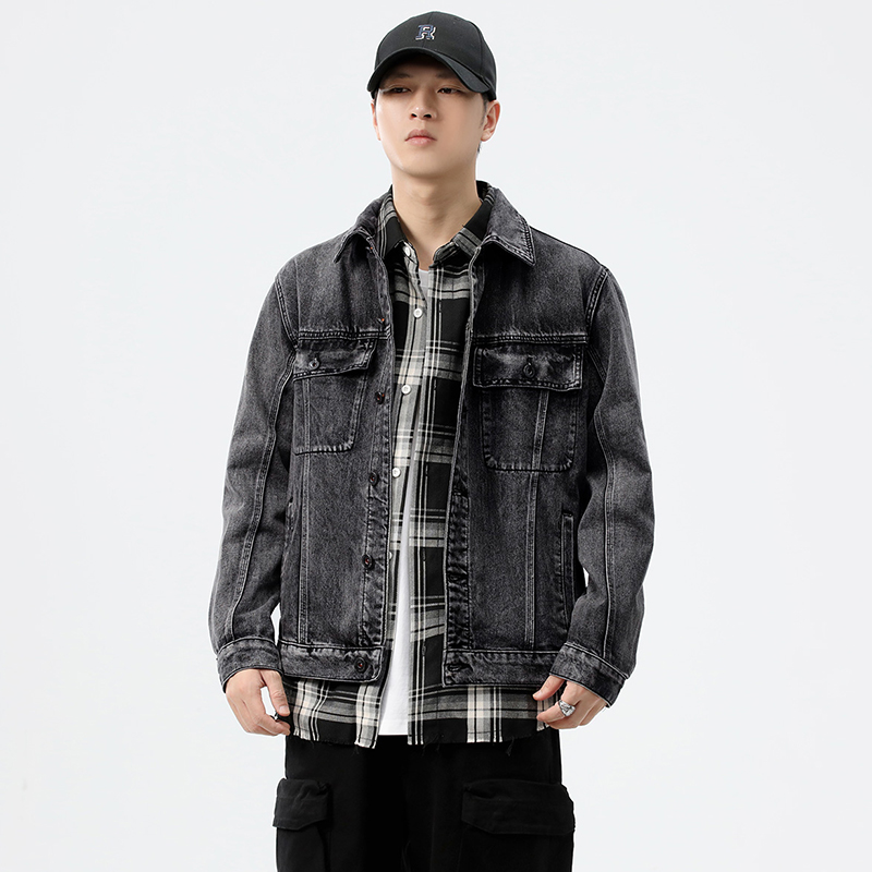 Jaket Denim Pria Model Longgar - Streetwear Brands ulasan dan harga