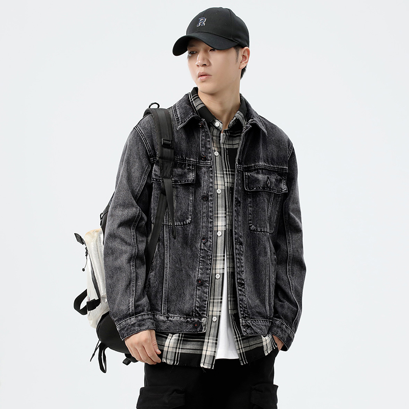 Jaket Denim Pria Model Longgar - Streetwear Brands ulasan dan harga