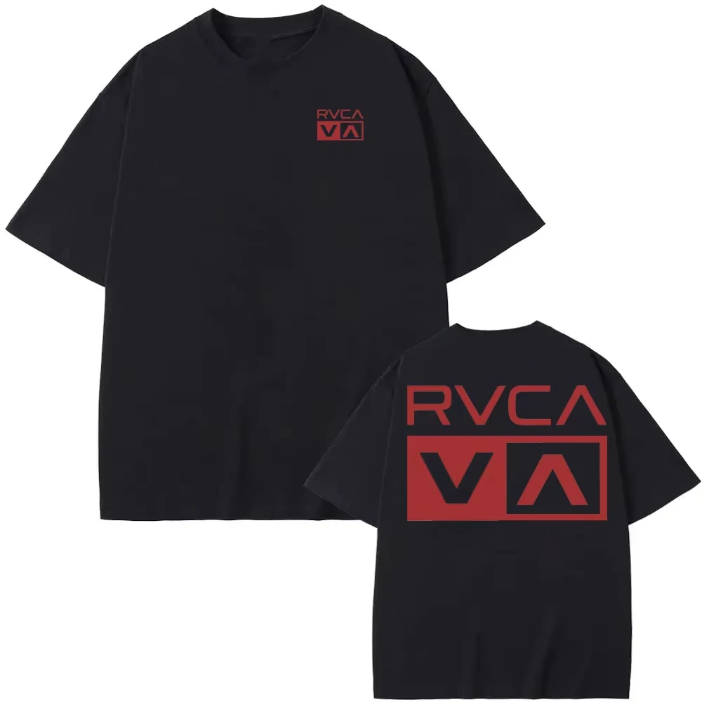 RVCA T Shirt Hitam Tee Musim P - Streetwear Brand Top ulasan dan harga