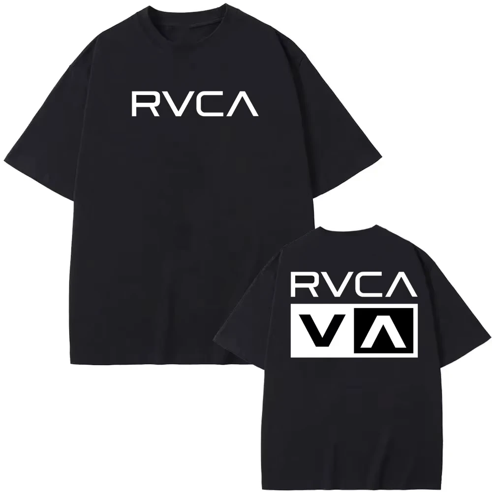 RVCA T Shirt Hitam Tee Musim P - Streetwear Brand Top ulasan dan harga